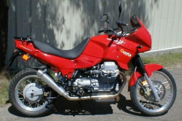 2000 Moto Guzzi Quota with E.P.&F. exhaust system