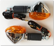 small chrome turn signal running light