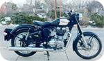 bullet c5 black motorcycle retro classic