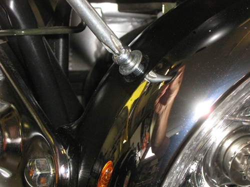 hyosung headlight install